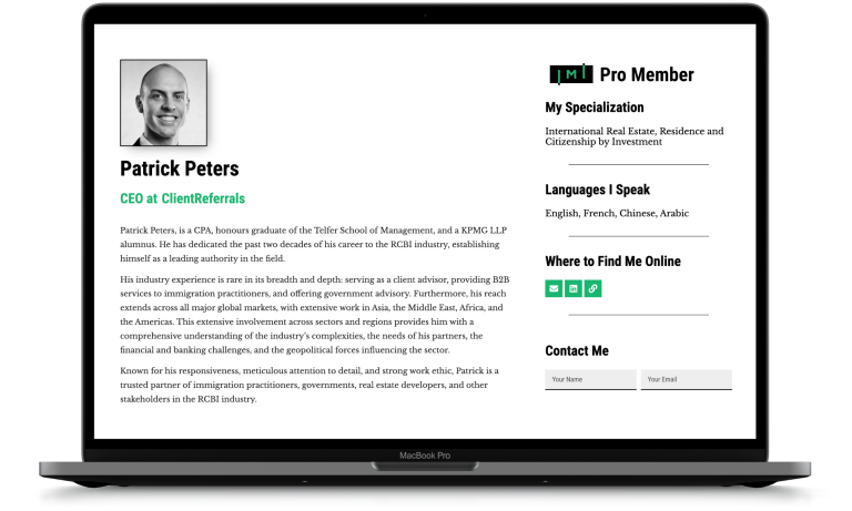IMI Profile, contributions and leads